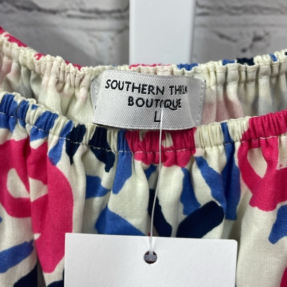 Southern Threads Boutique puffy sleeve tulle lined puffy skirt new L dre… - Picture 6 of 8